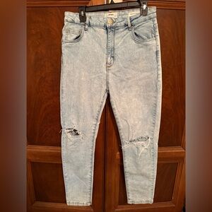 Cotton:On Stretch Mom Jeans Distressed US 10